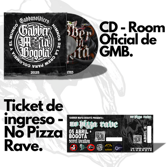 NO PIZZA RAVE PACK - (TICKET + CD)